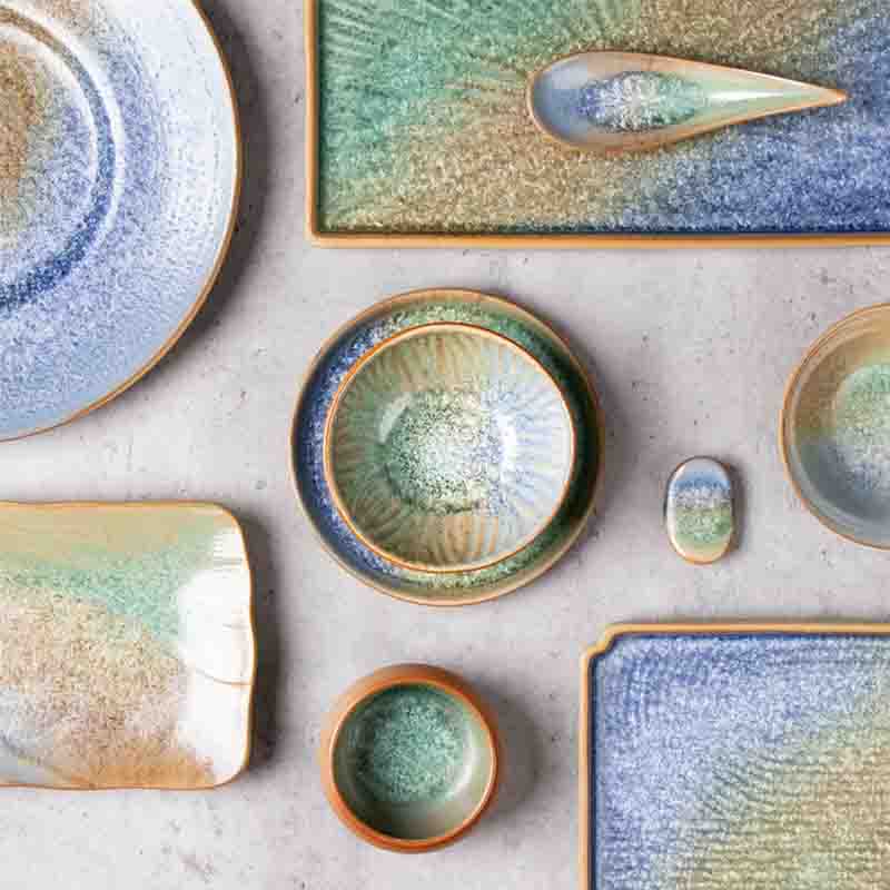 Wholesale Hotel & Restaurant Ceramic Tableware 경험이 풍부한 도자기 식기 제조사가 원스톱 케이터링 공급을 위해 디자인한 다용도 세라믹 식기 풀세트