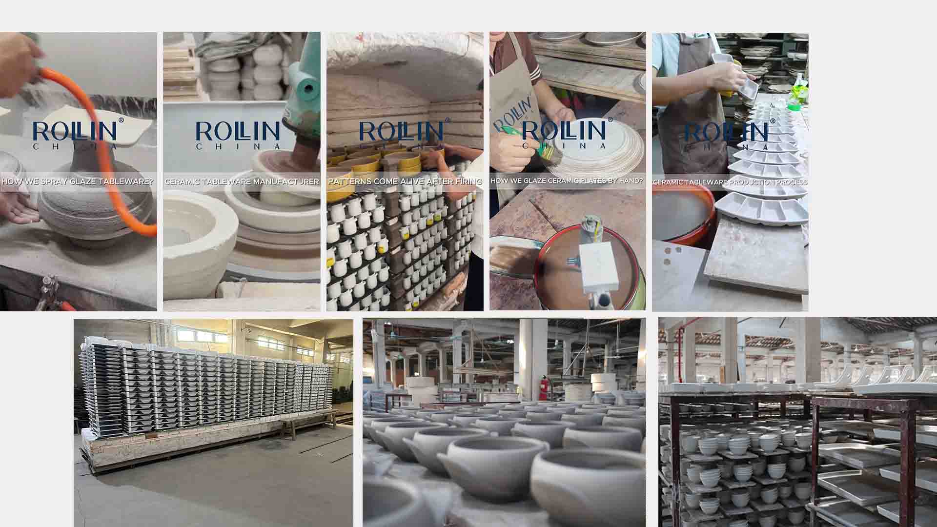 ROLLIN Porcelain Factory 세라믹 식기 공장