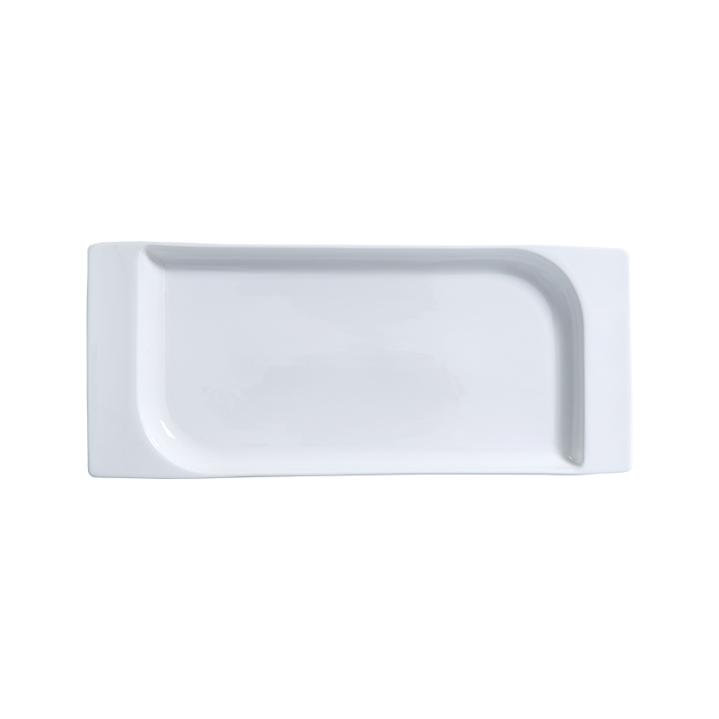 도자기 디너 접시 플라잉 직사각형 접시 13.25인치 크기(cm)LWH:33.7*19.2*2.7