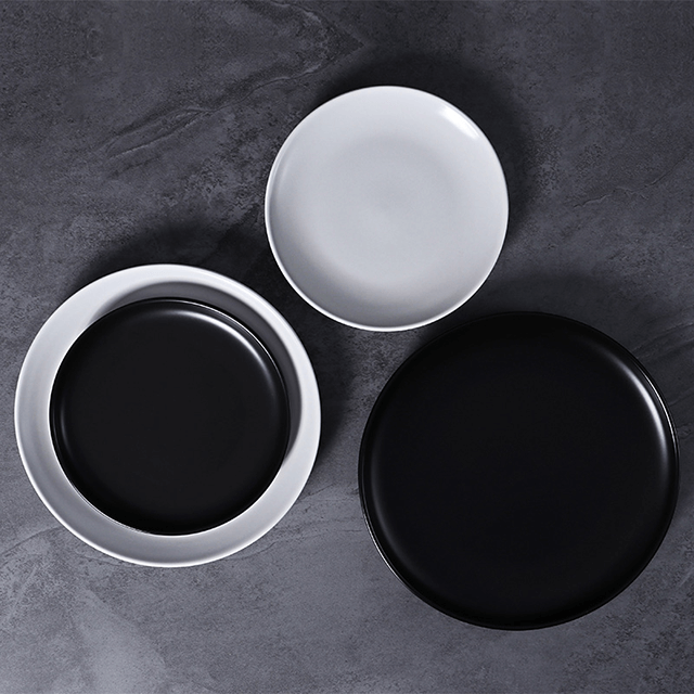 앙트레 플레이트 맞춤형 디너 디저트 플레이트 라운드 이탈리아 최고의 화이트 도자기 플레이트 레스토랑 식기 파티 렌탈