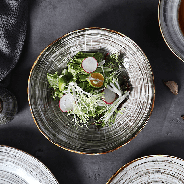 아마존을 위한 대중음식점 최고 사기그릇 판을 위한 둥근 25Cm 사기그릇 판 