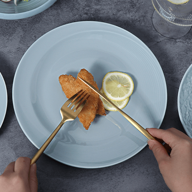 북유럽 접시 세트 럭셔리 디너 세트 세라믹 식기 세트 식탁 접시 세라믹 그릇과 접시 세트