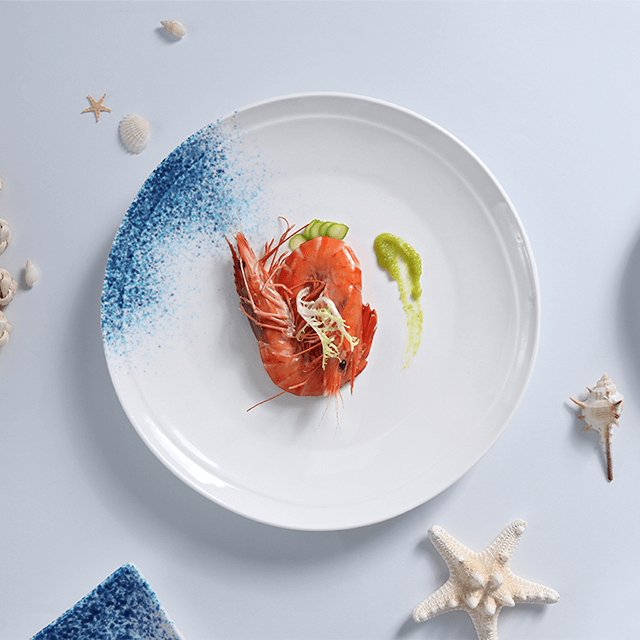 도자기 공장 호텔 공급 식기 세트 파스타 해산물 접시 세트 가리비 접시 식탁 세트 레스토랑