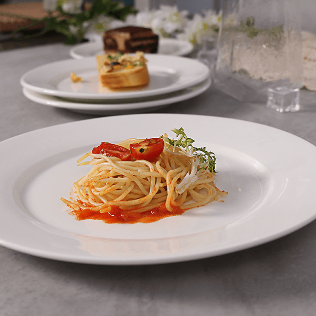 대중음식점 호텔을 위한 백색 주문 세라믹 당 전채 판 사기그릇 큰 접시