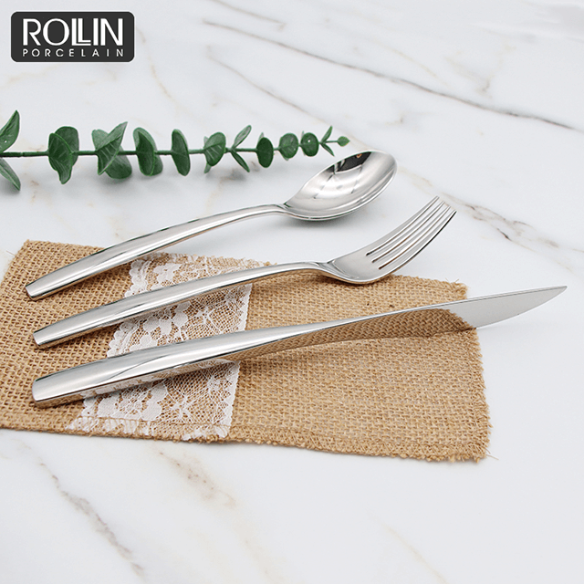 호텔을 위한 주문을 받아서 만들어진 로고 저녁 식사 칼 스테인리스 칼붙이 세트는 할 수 있습니다