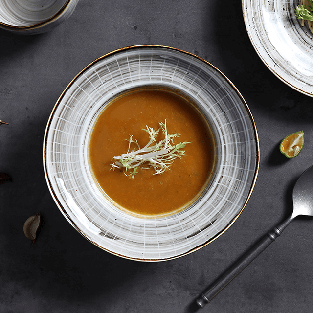 아마존을 위한 대중음식점 최고 사기그릇 판을 위한 둥근 25Cm 사기그릇 판 