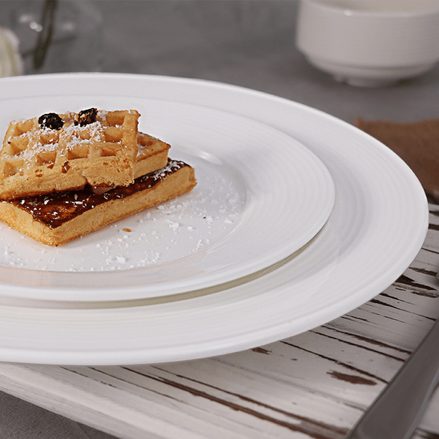 화이트 도자기 디너 플레이트 세트 세라믹 접시