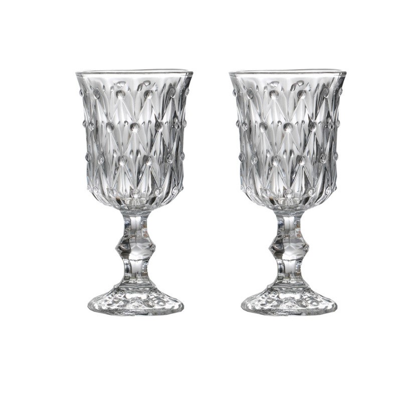 와인용 바 글라스 레스토랑 가정용 선물 세트 7.5온스 화이트 그린 컬러 받침