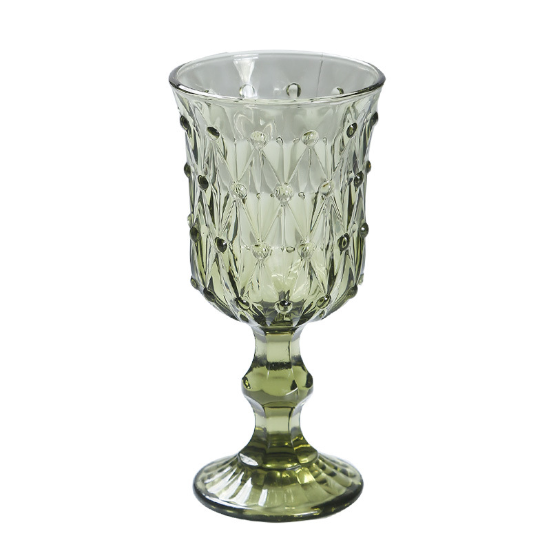 와인용 바 글라스 레스토랑 가정용 선물 세트 7.5온스 화이트 그린 컬러 받침