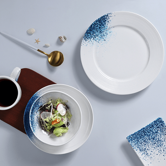도자기 공장 호텔 공급 식기 세트 파스타 해산물 접시 세트 가리비 접시 식탁 세트 레스토랑